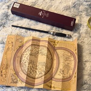 Black and Silver Wand with Map Harry Potter Narcissa Malfoy